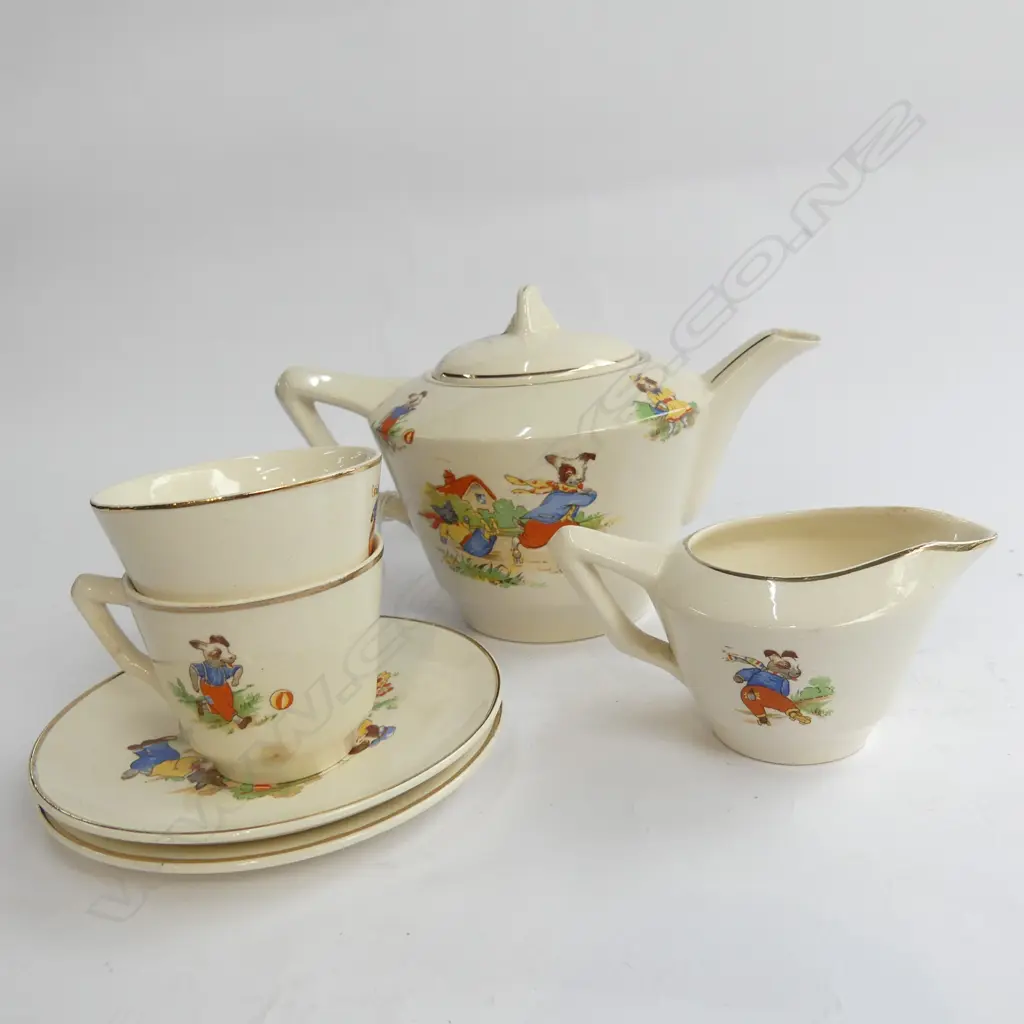 4 PIECE TUNSTALL CHILDS TEASET Image 1++