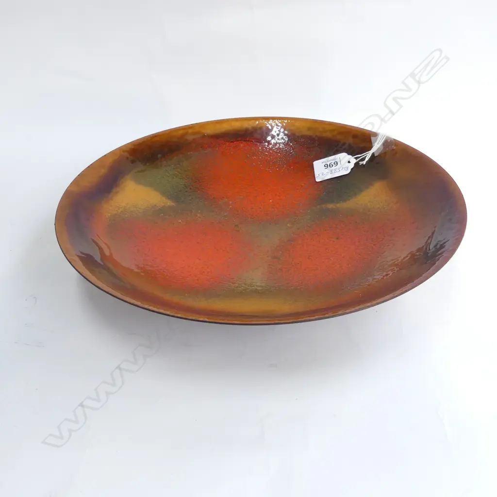 RETRO ENAMEL FRUIT BOWL DIA280MM Image 1++