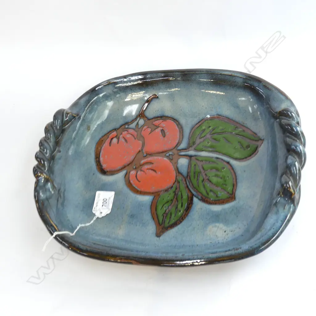 E OLIVER STUDIO POTTERY OVOID FRUIT DISH Dia.340mm Image 1++