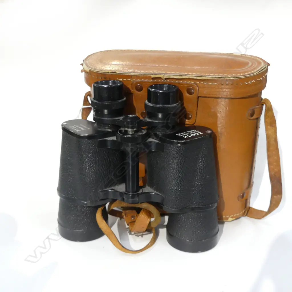 VINTAGE CASED ZENITH BINOCULARS 180MM Image 1++