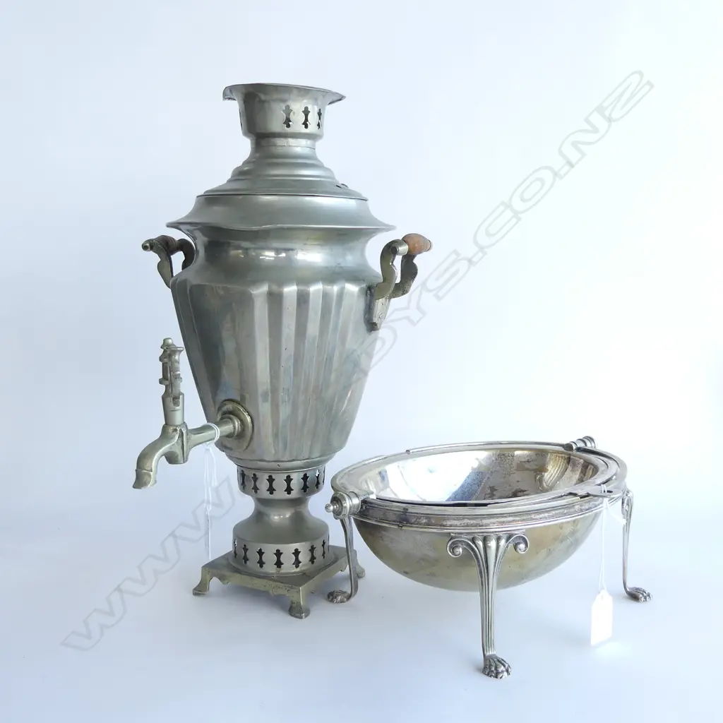 MIDDLE EASTERN SAMOVAR H.400mm + ROLL TOP EP BACON WARMER Image 1++