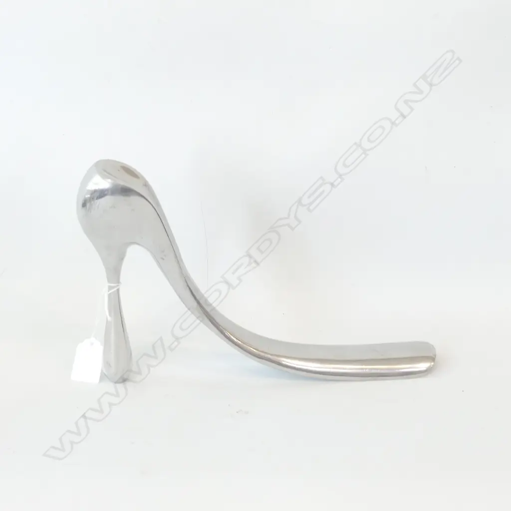 MANOLO BLAHNIK SILVER METAL SHOE HORN L.320mm Image 1++