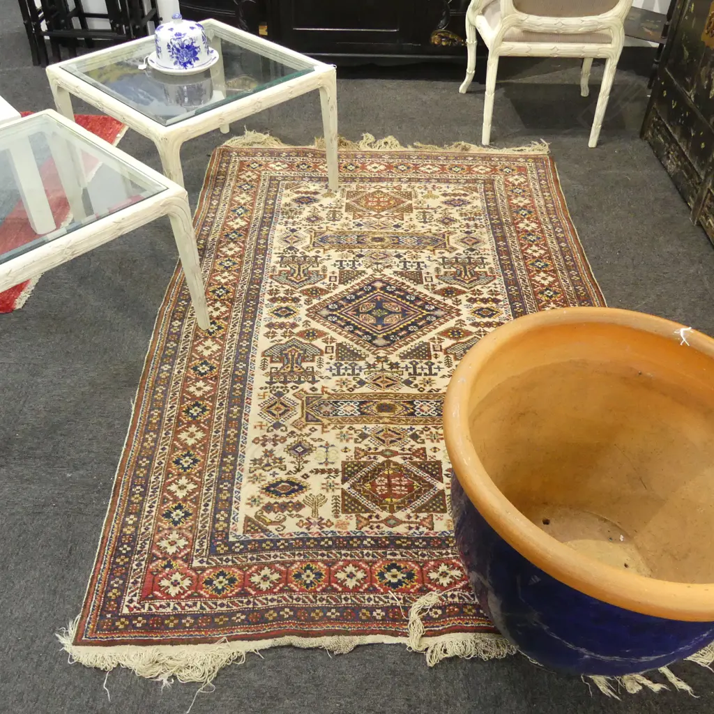 HAND KNOTTED WOOL PILE RUG 2050x1350mm Image 1++