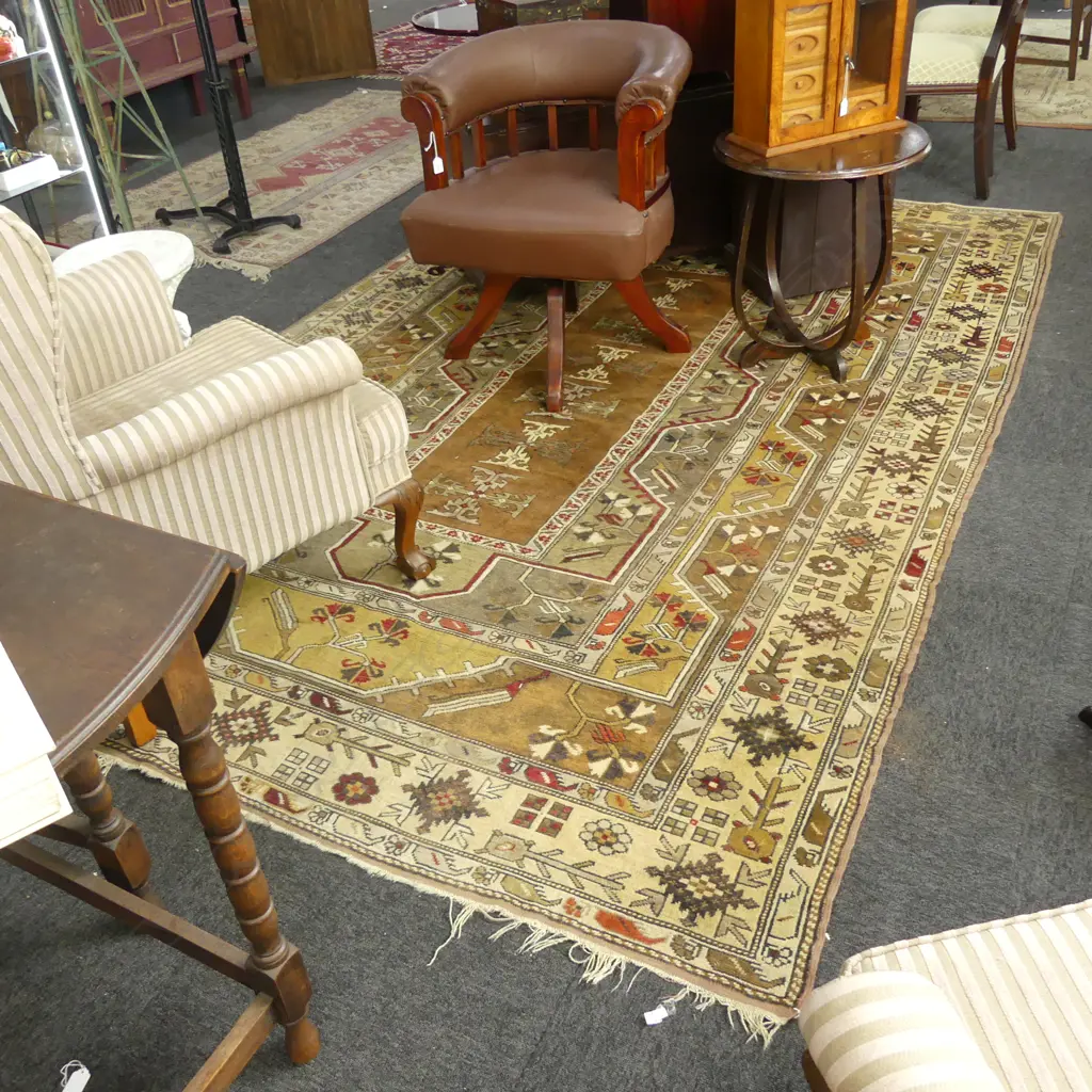 GOOD LGE TURKISH HAND KNOTTED WOOL PILE RUG 3100x2000mm Image 1++