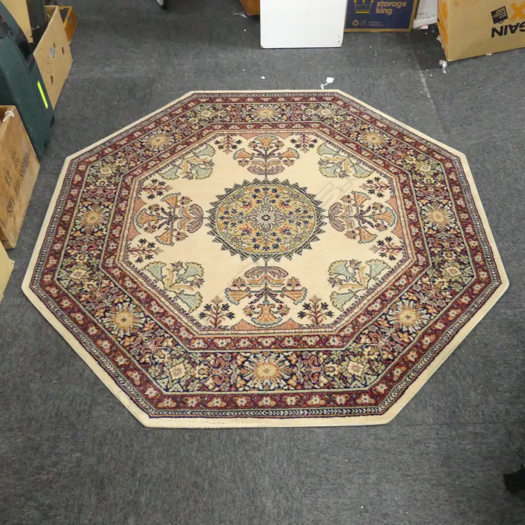 OCTAGONAL WOOL RUG DIA 1400MM Image 1++