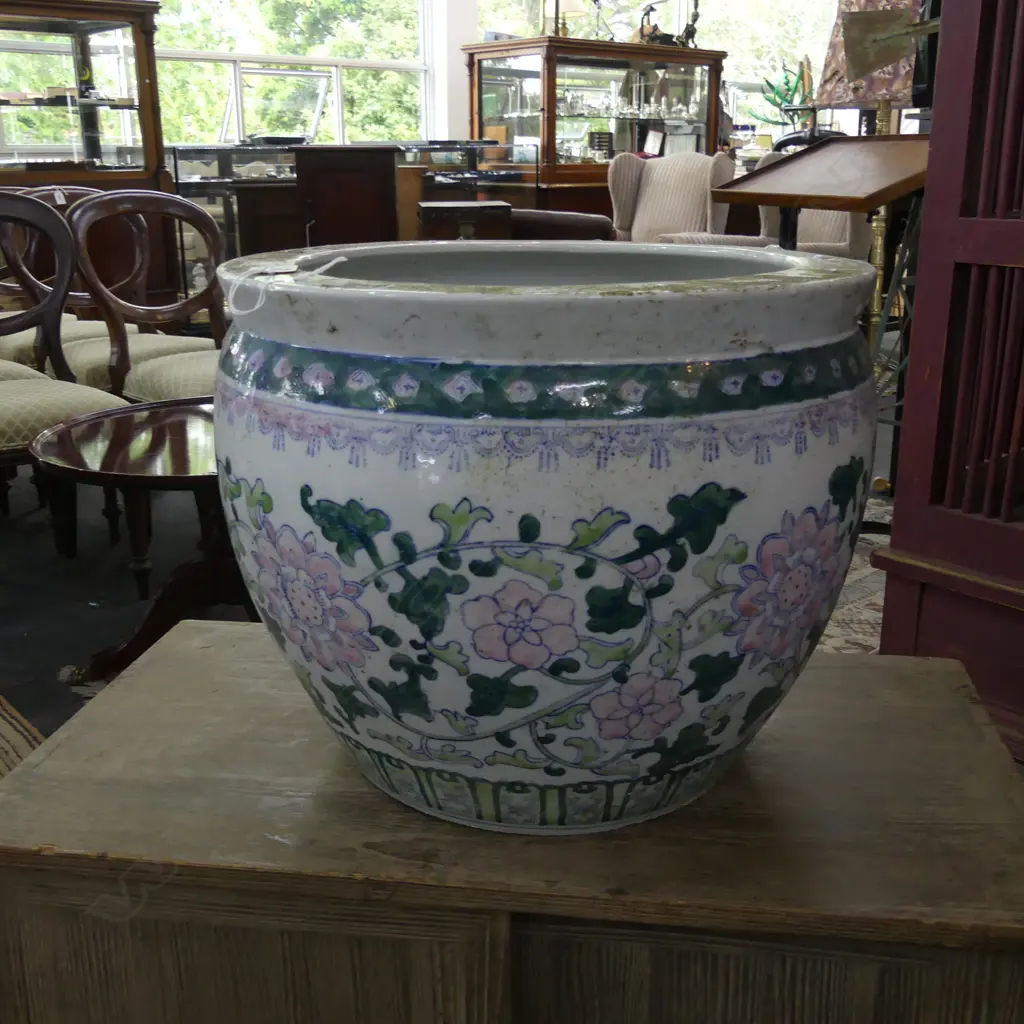 ORIENTAL JARDINIERE 370mm dia  Image 1++