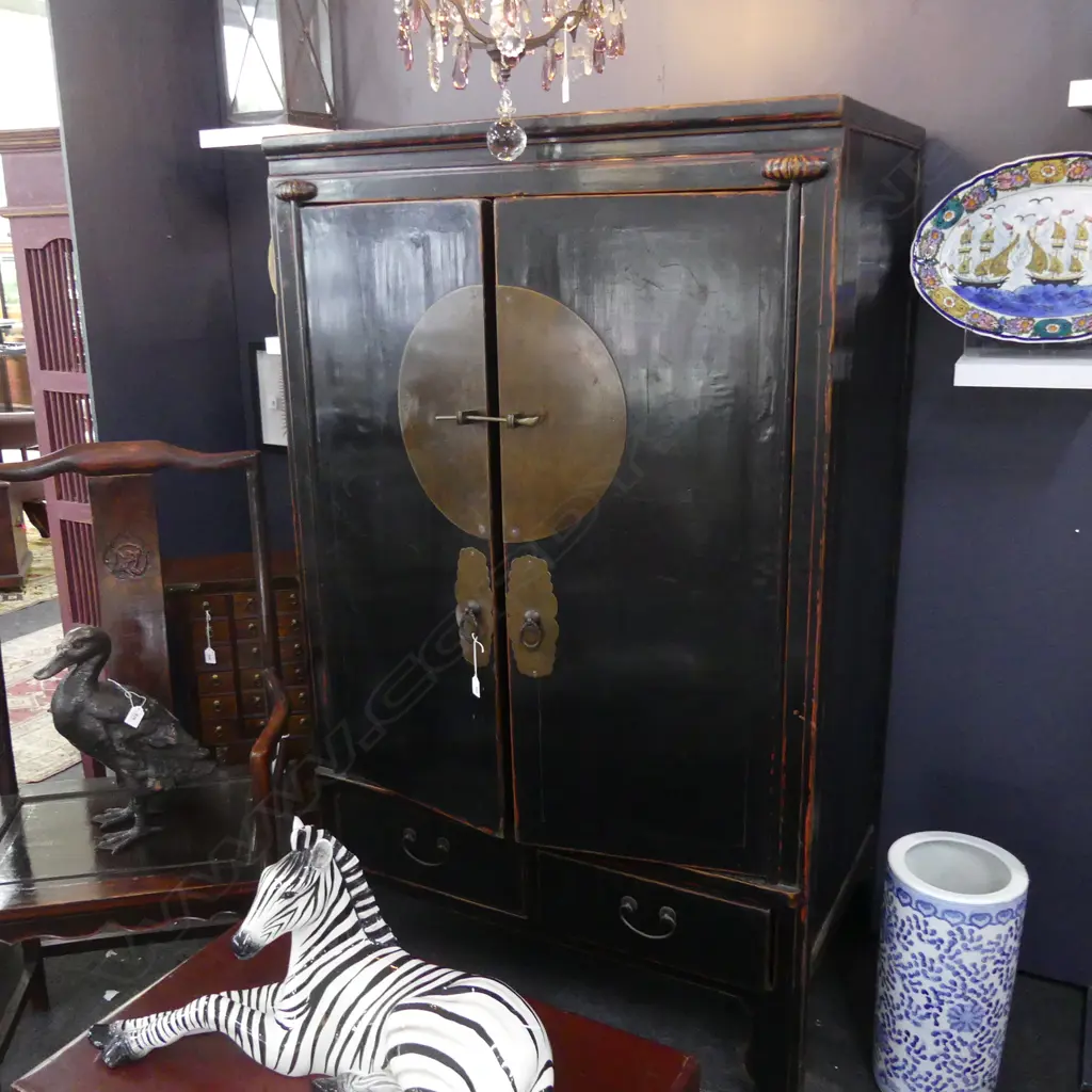 BLACK ORIENTAL CABINET 1050x600x1715mm Image 1++