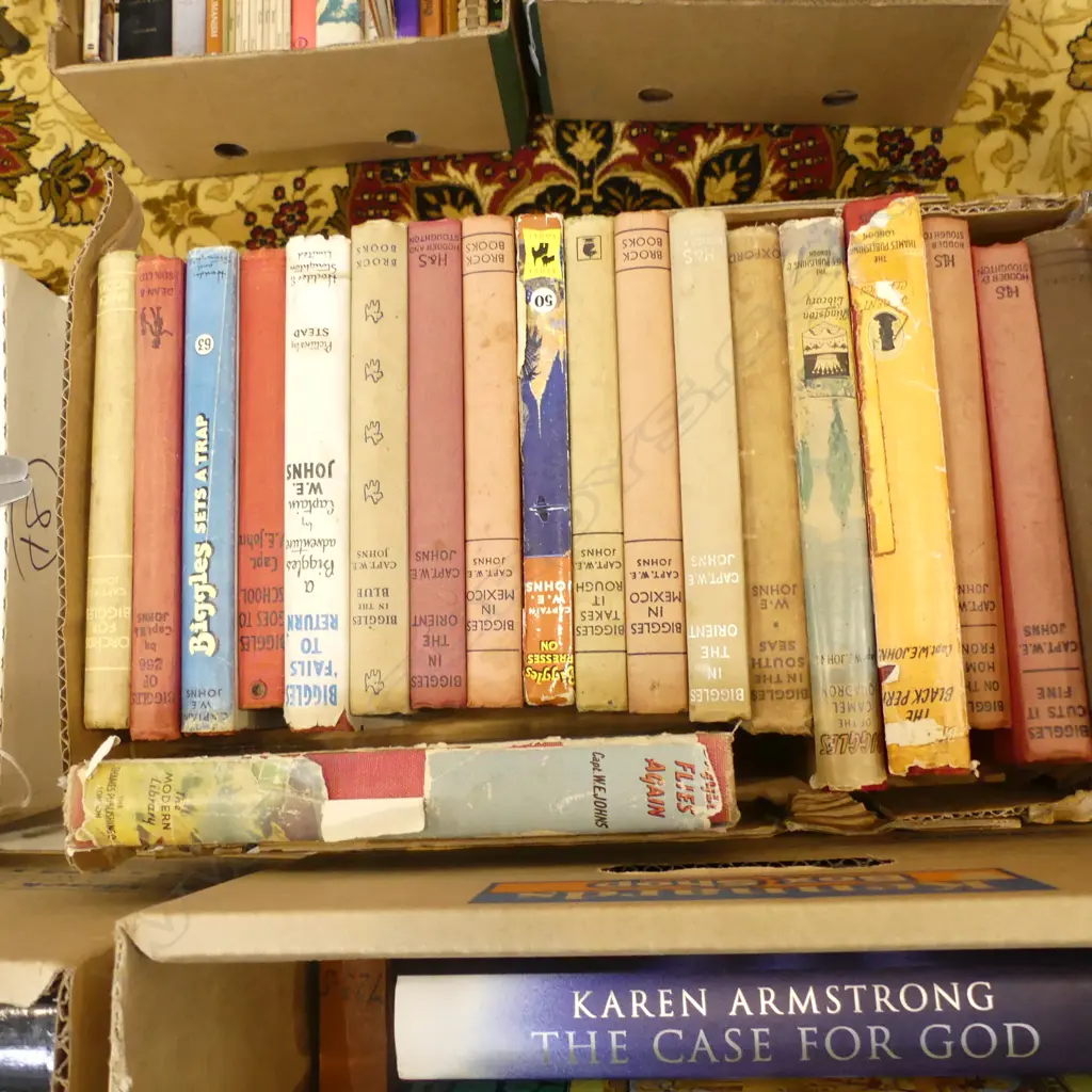 BOX 20 VINTAGE HARD COVER BIGGLES BOOKS Image 1++