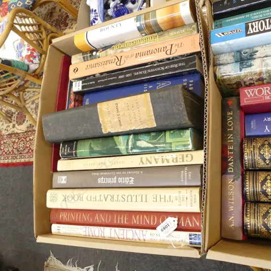 BOX OF ASST BOOKS