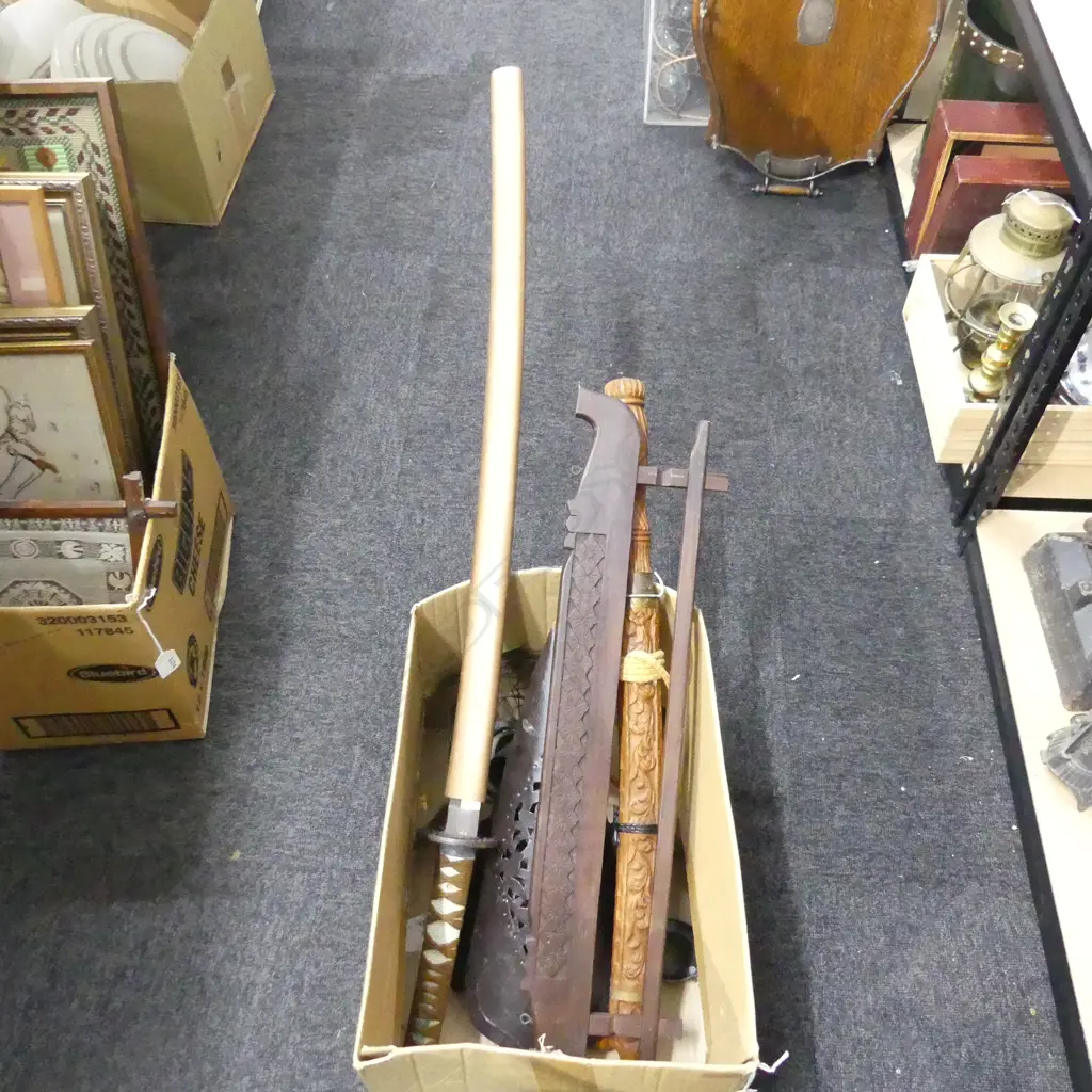BOX LOT SWORDS ETC Image 1++