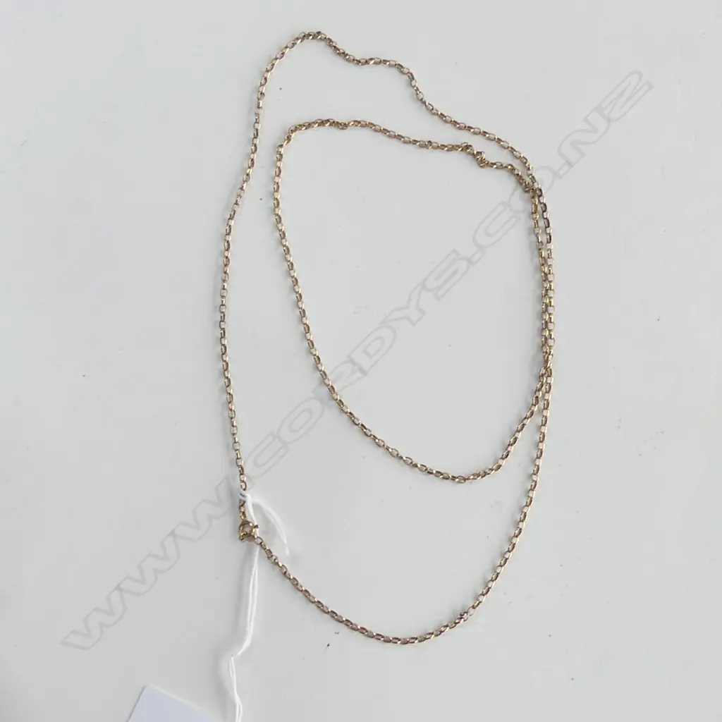 9CT GOLD CHAIN 9.3 GRAMS L.900mm  Image 1++