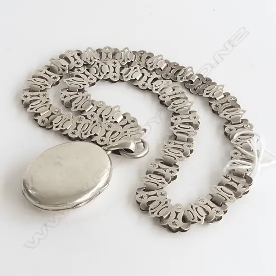 STERLING SILVER LOCKET + CHAIN