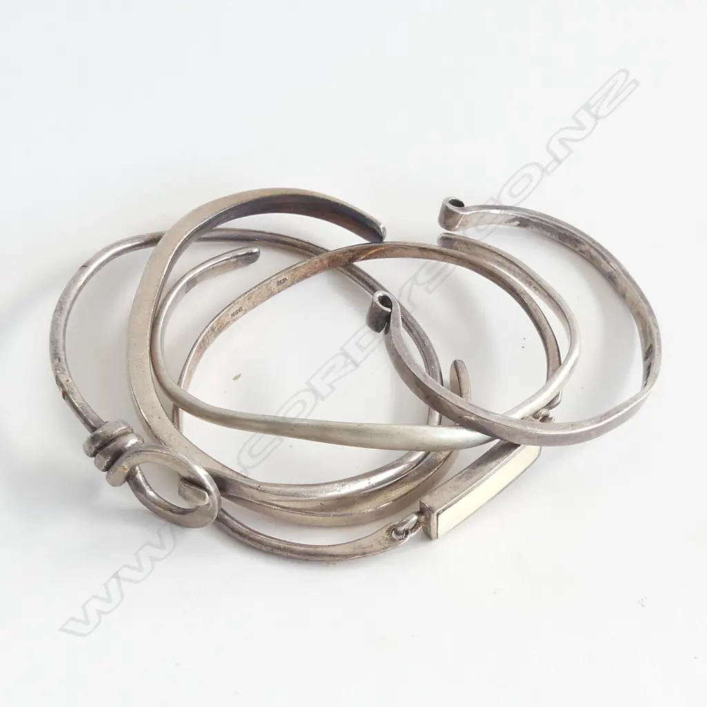 5 925 SILVER BANGLES 64 GRAMS Image 1++