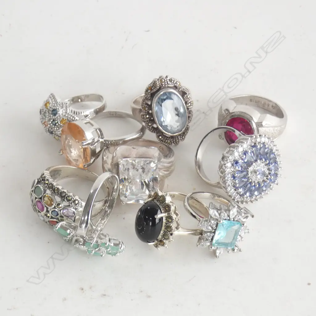 10 STG RINGS 71 GRAMS Image 1++