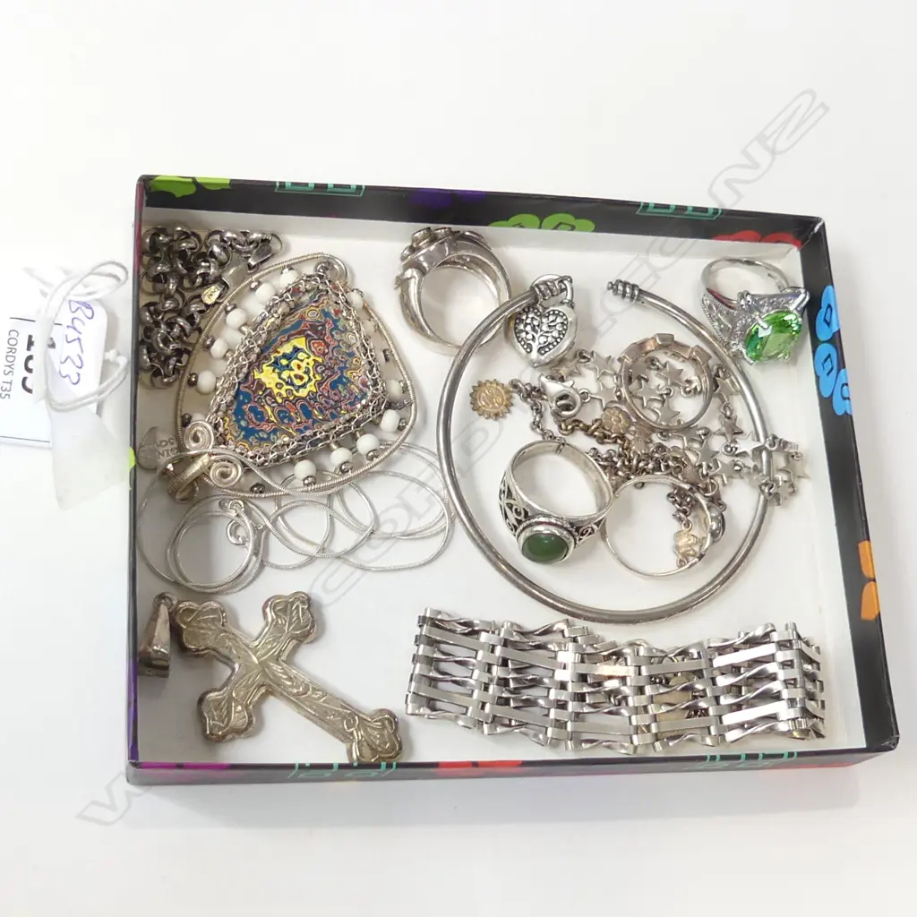 ASSORTED SILVER JEWELLERY + OTHER Image 1++