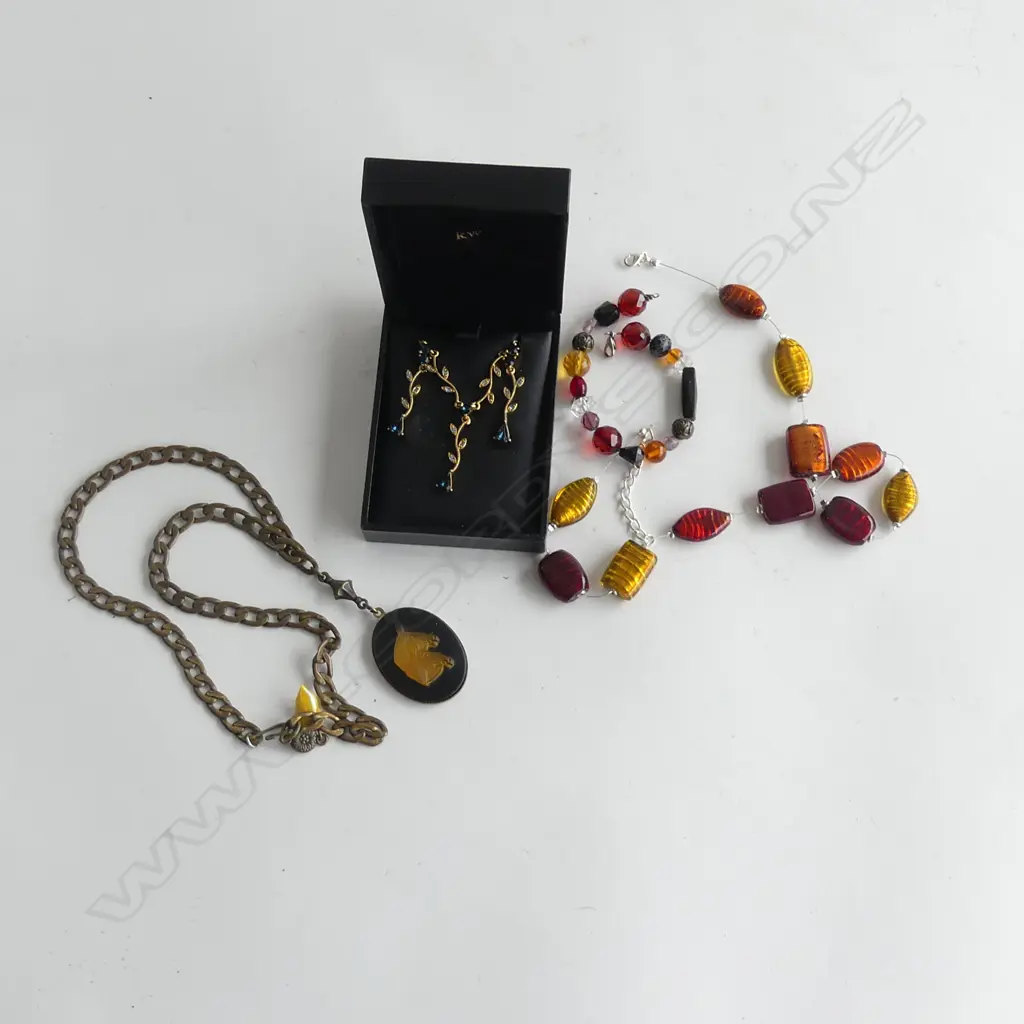ASST. COSTUME JEWELLERY; NECKLACE & EARRINGS SET ETC Image 1++
