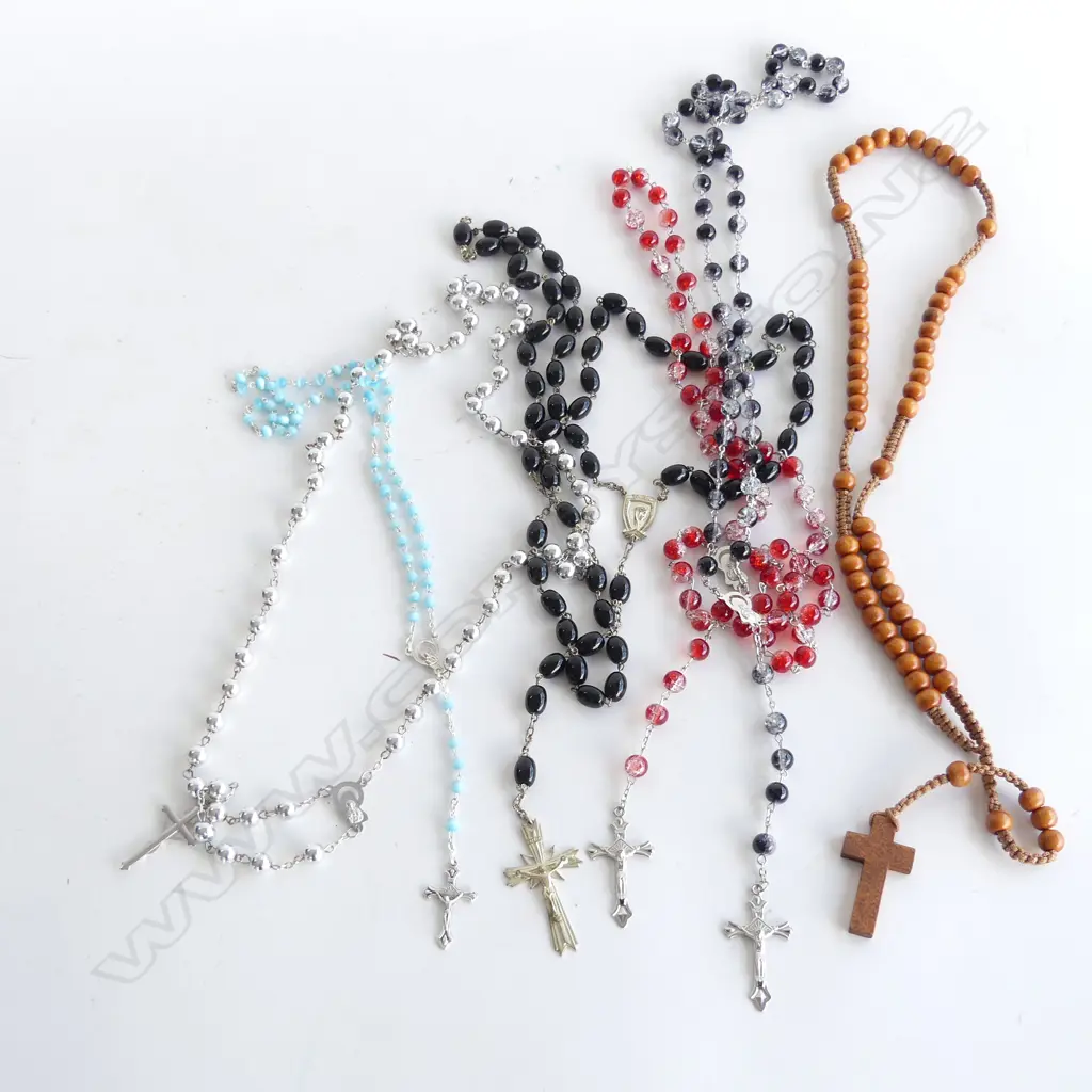 6 ASST ROSARY BEADS Image 1++