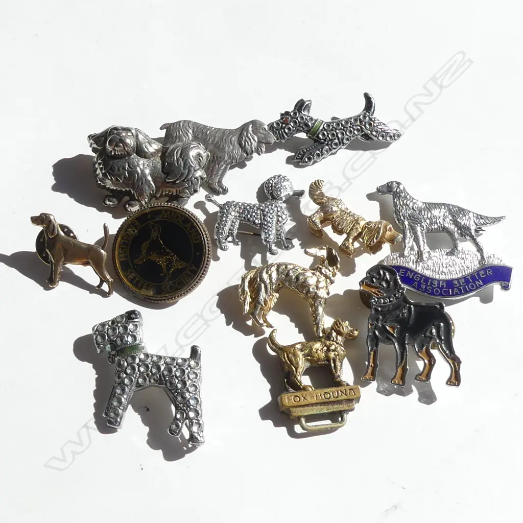 11 ASST DOG BROOCHES Image 1++