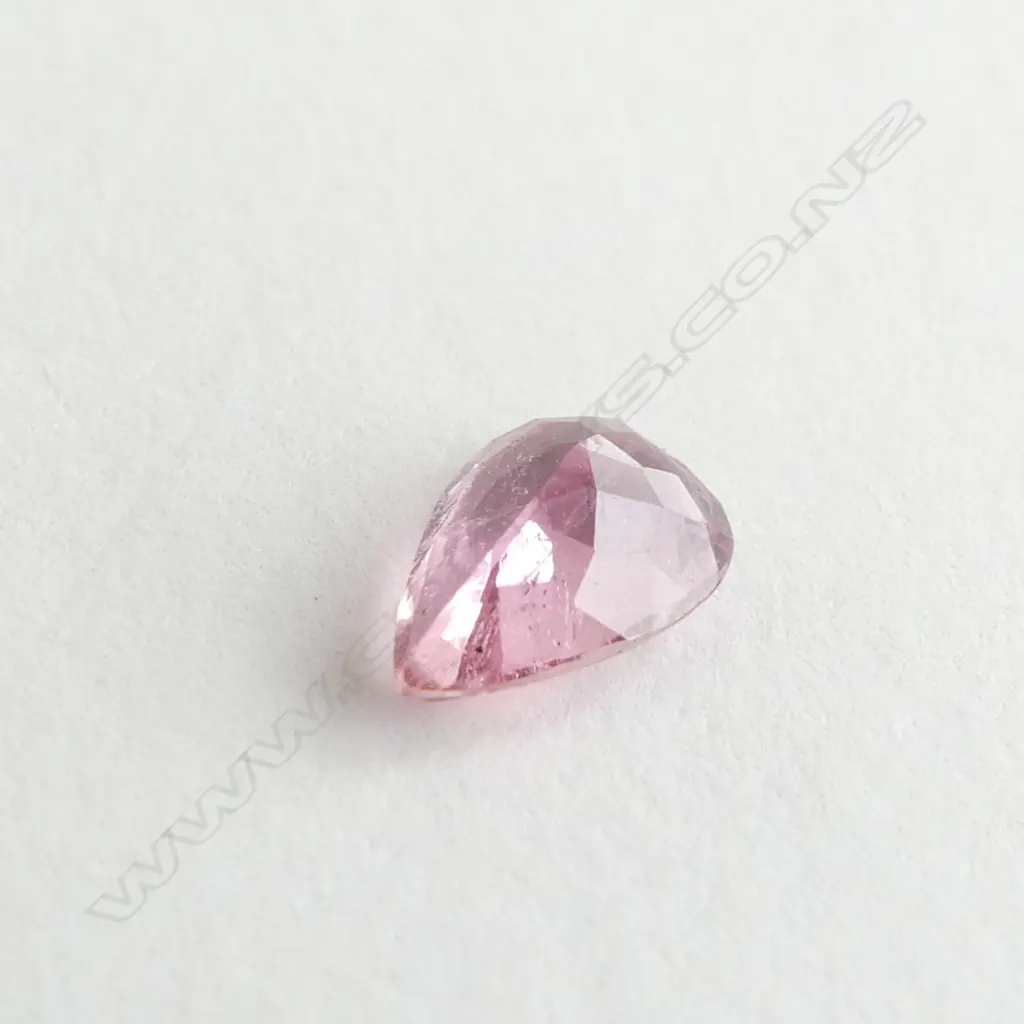 LOOSE TOURMALINE GEMSTONE FACETTED TEAR DROP CUT 1.12 CTS WITH REPORT Image 1++