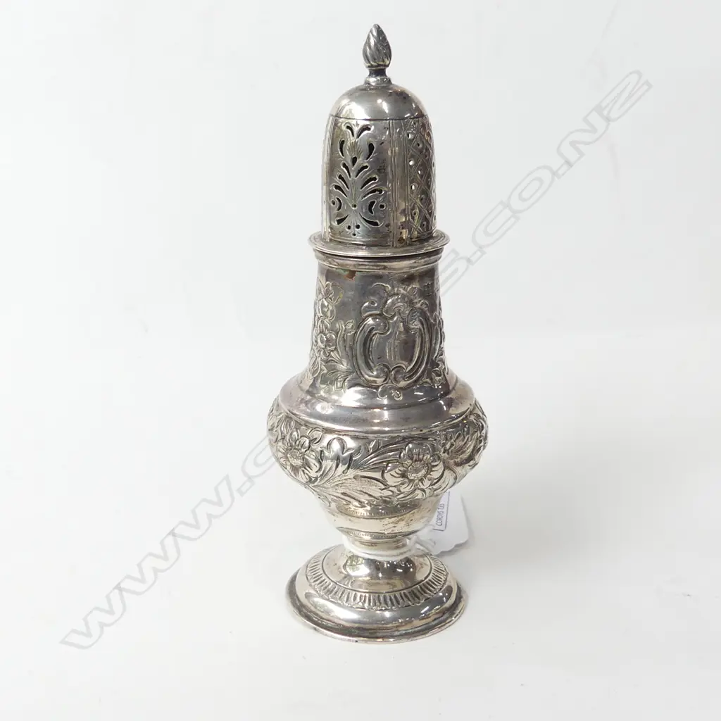 STG SILVER SIFTER; B'HAM 1894 104 GRAMS Image 1++