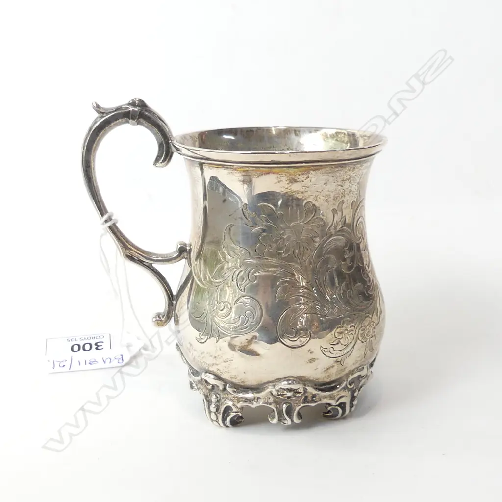 STG SILVER MUG; LONDON 1847 138 GRAMS Image 1++