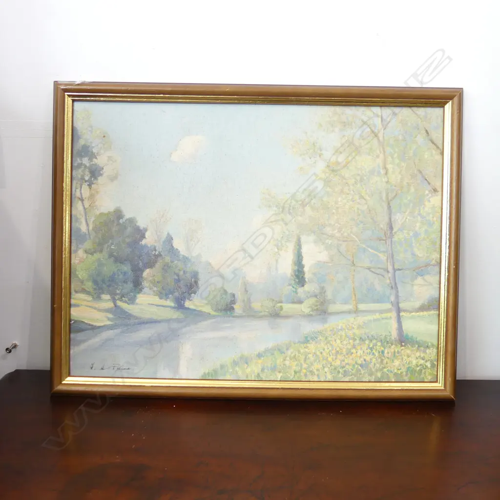 F. PRICE 'HAGLEY PARK OIL ON BOARD 300x390mm Image 1++