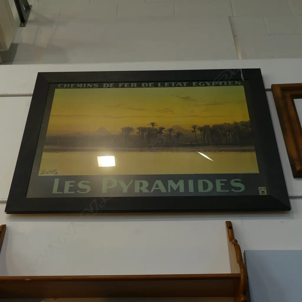 LG FRAMED EGYPT TRAVEL POSTER 650 X 970MM Image 1++