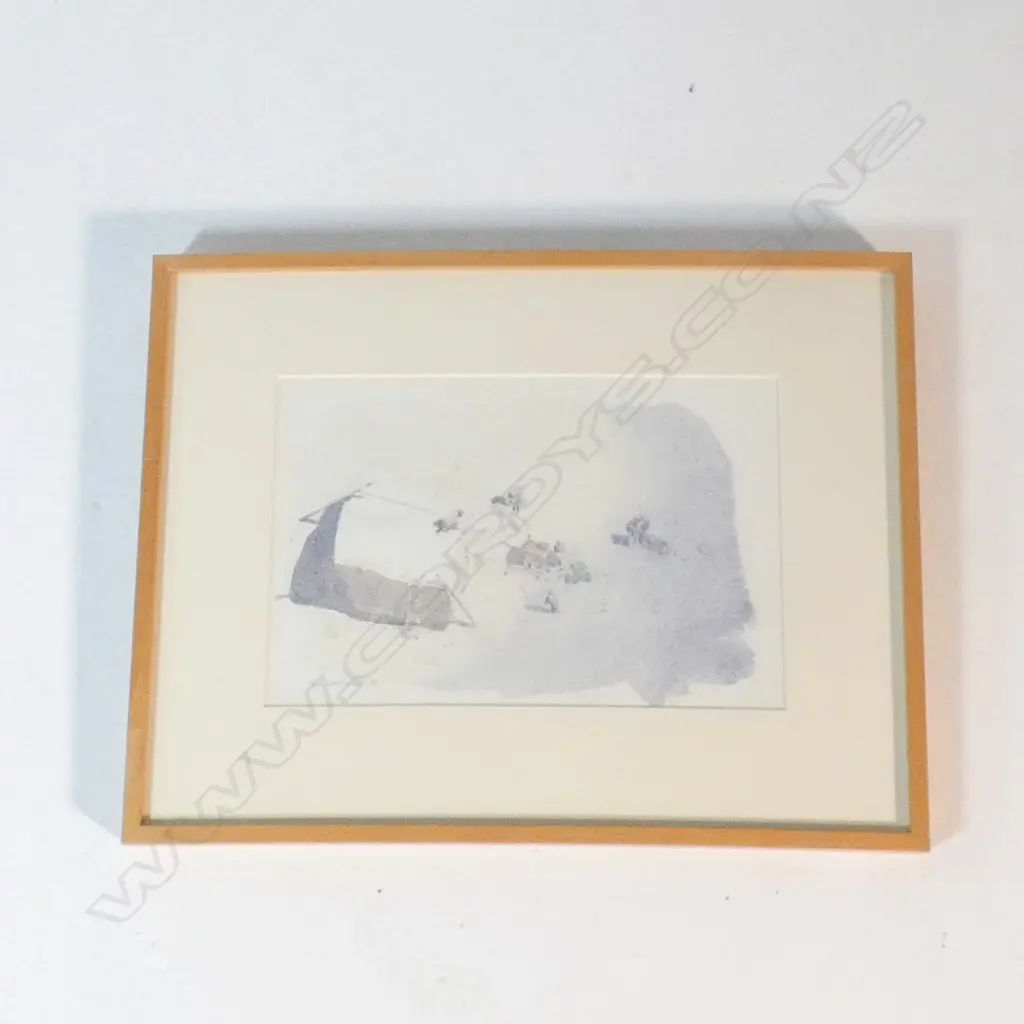 BEN WOOLLCOMBE 'CARRAR QUARRY NTH ITALY' W/C '86 235x360mm Image 1++