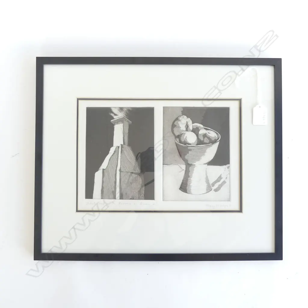 MARY McINTYRE, ETCHING 'THE ANSWERS A LEMON 2' SIGNED & DATED 1976 155 x 120mm EACH Image 1++