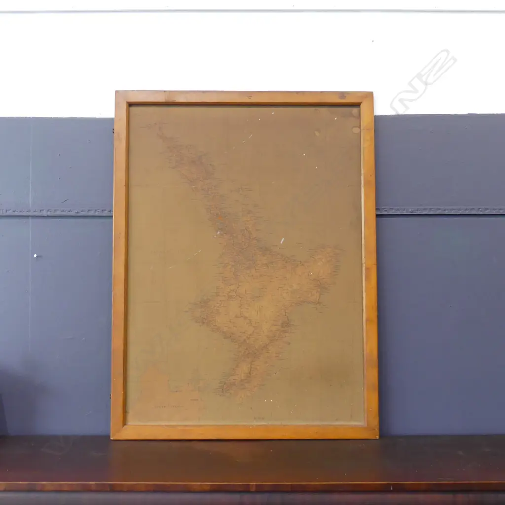 VINTAGE MAP OF NORTH ISLAND 915x670mm AF Image 1++
