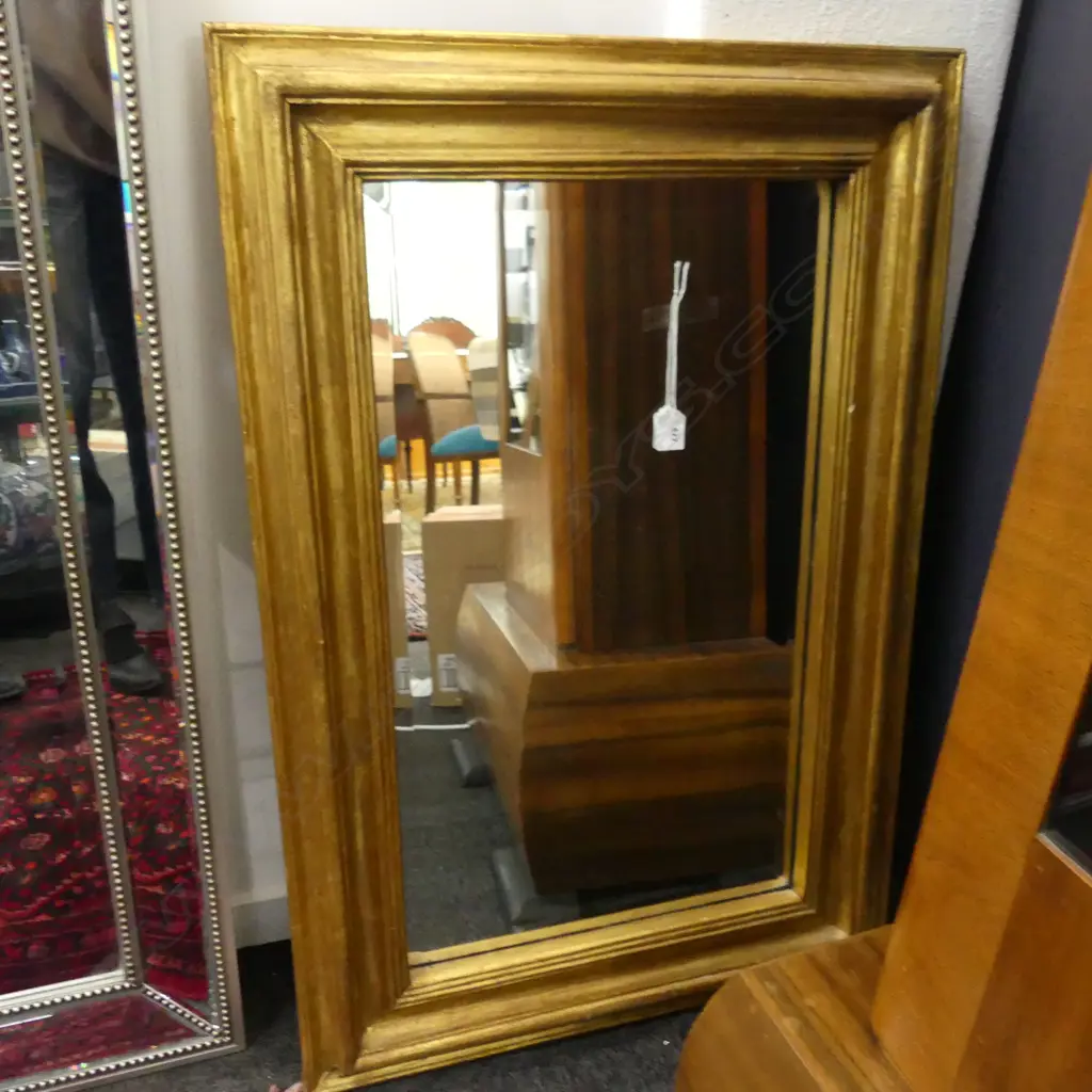 LARGE GILT FRAMED MIRROR AF 900x600mm Image 1++
