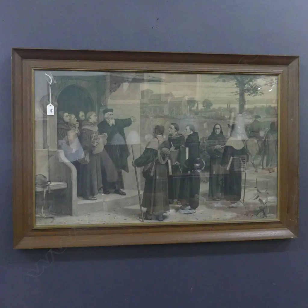 LG FRAMED VICTORIAN PRINT  510 X 870MM Image 1++