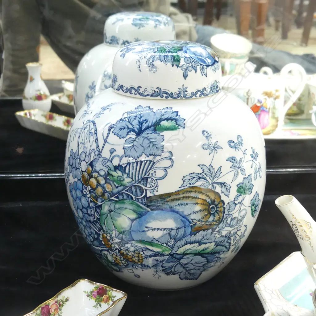 LG MASONS 'FRUIT BASKET' GINGER JAR H. 250MM Image 1++