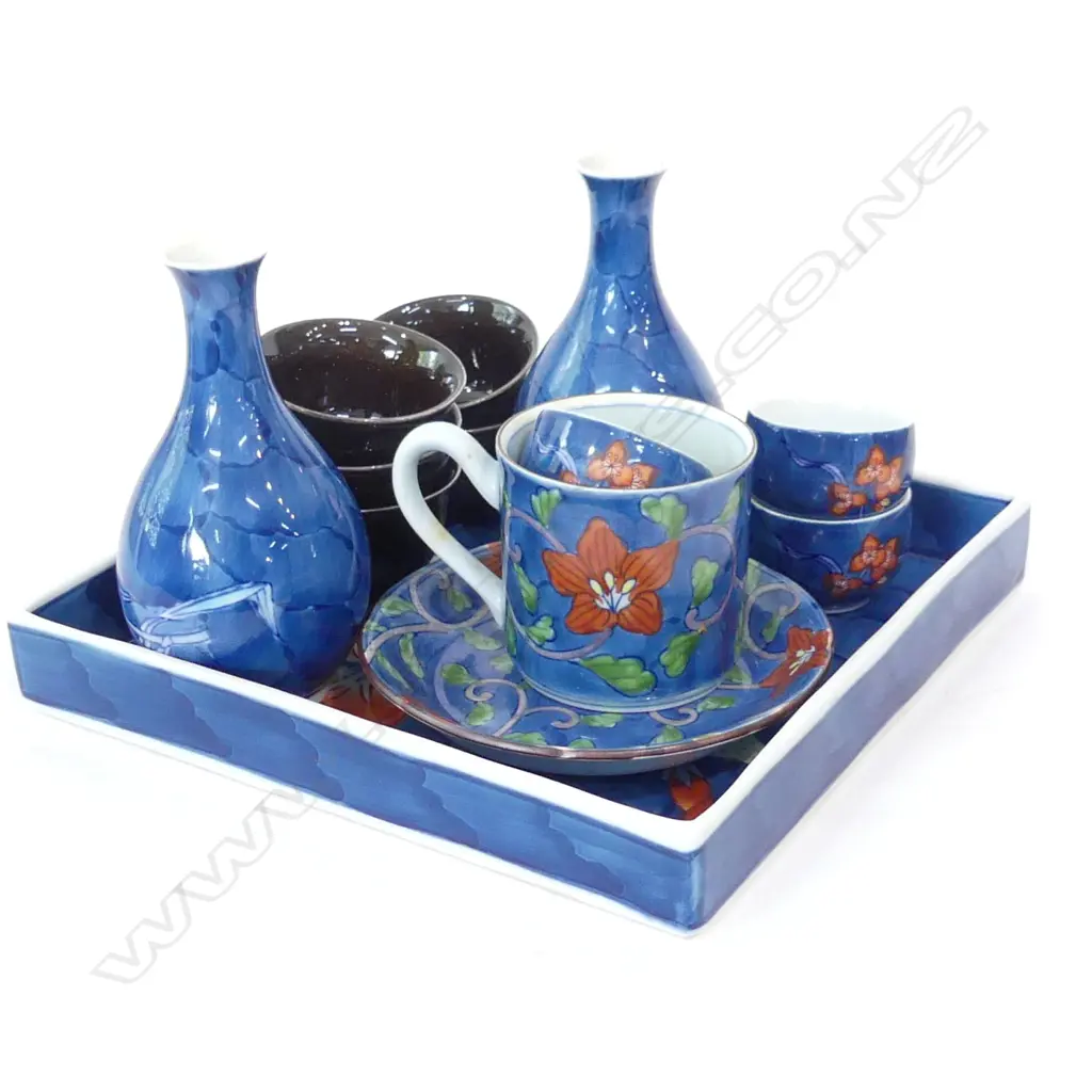 14 ORIENTAL PCES; WINE / SAKE CUPS, PR VASES ETC Image 1++