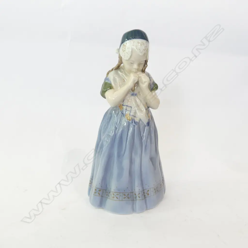 ROYAL COPENHAGEN SHY GIRL FIGURINE H. 210MM Image 1++