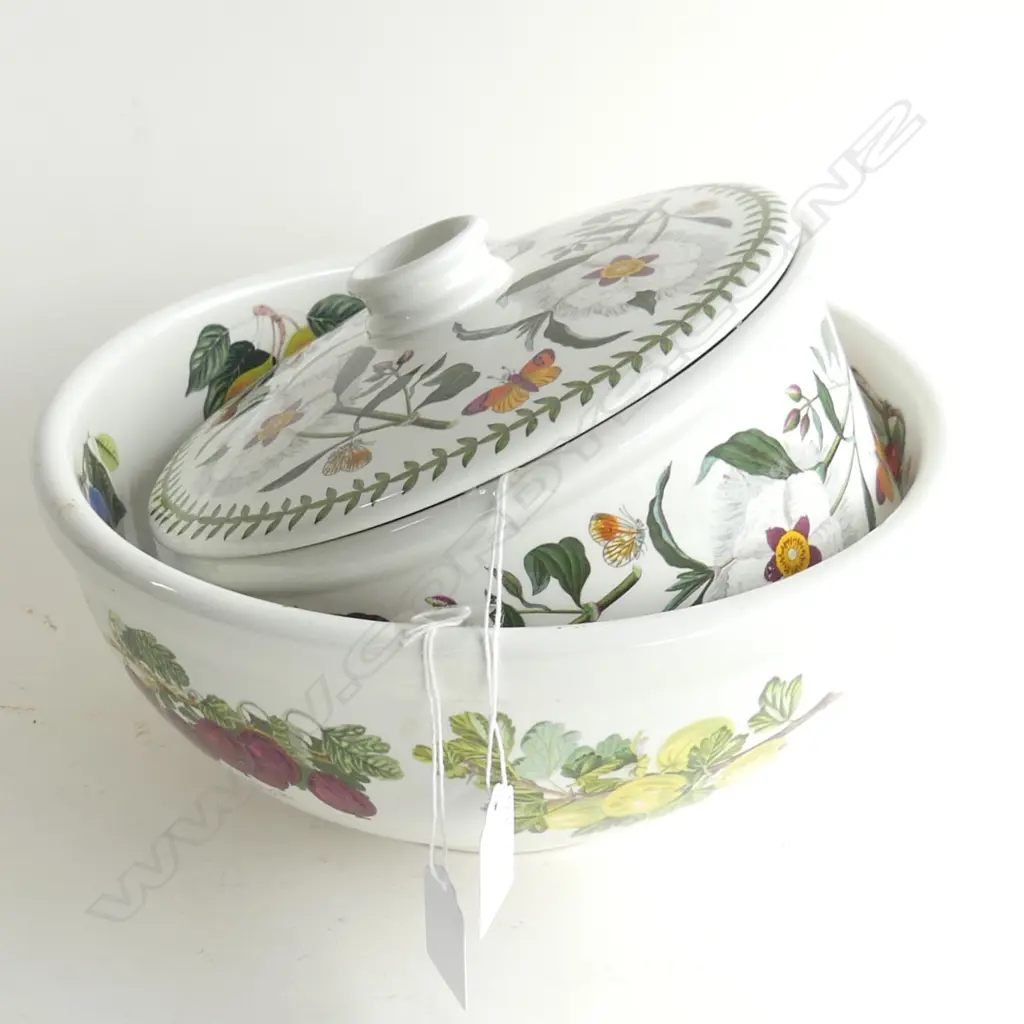 LARGE PORTMEIRION POMONA BOWL (DIA 260MM) + BOTANIC GARDEN LIDDED DISH (DIA 200MM) Image 1++
