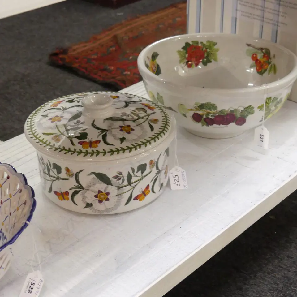LARGE PORTMEIRION POMONA BOWL (DIA 260MM) + BOTANIC GARDEN LIDDED DISH (DIA 200MM) Image 1++