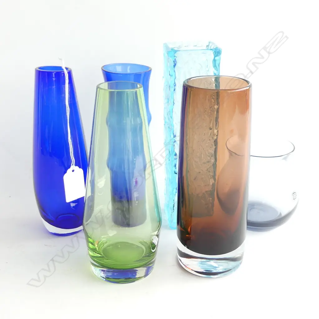 6 PCES SCANDINAVIAN / ENGLISH ART GLASS H.200mm Image 1++