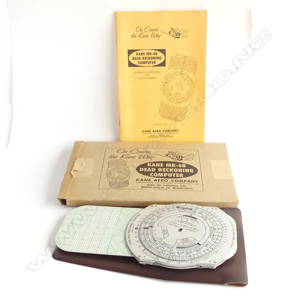 KANE MK-6B DEAD RECKONING COMPUTER IN ORIGINAL BOX L270 MM Image 1++