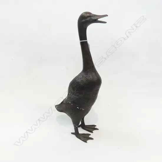 BRONZE STANDING DUCK H.500mm