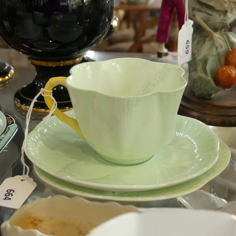 SHELLEY ‘DAINTY’ TRIO, IN GREEN Image 1++