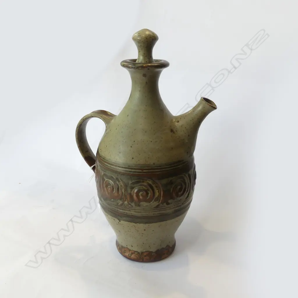 ADRIAN COTTER WINE BOTTLE (chip on stopper) H.315mm Image 1++