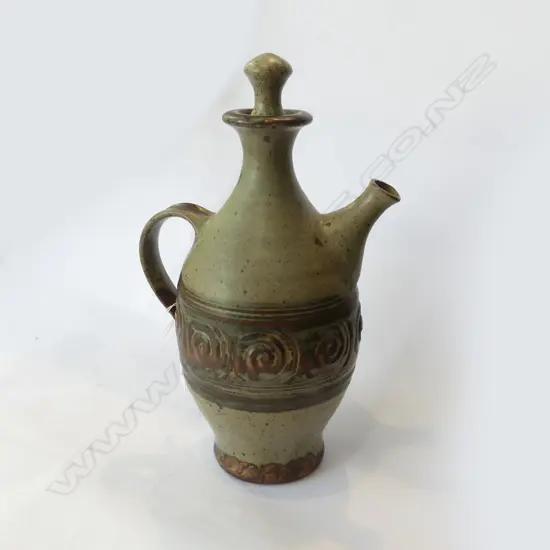 ADRIAN COTTER WINE BOTTLE (chip on stopper) H.315mm