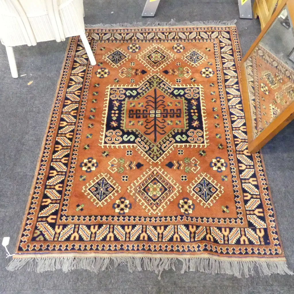 HAND KNOTTED ALL WOOL 1600x1100mm Image 1++
