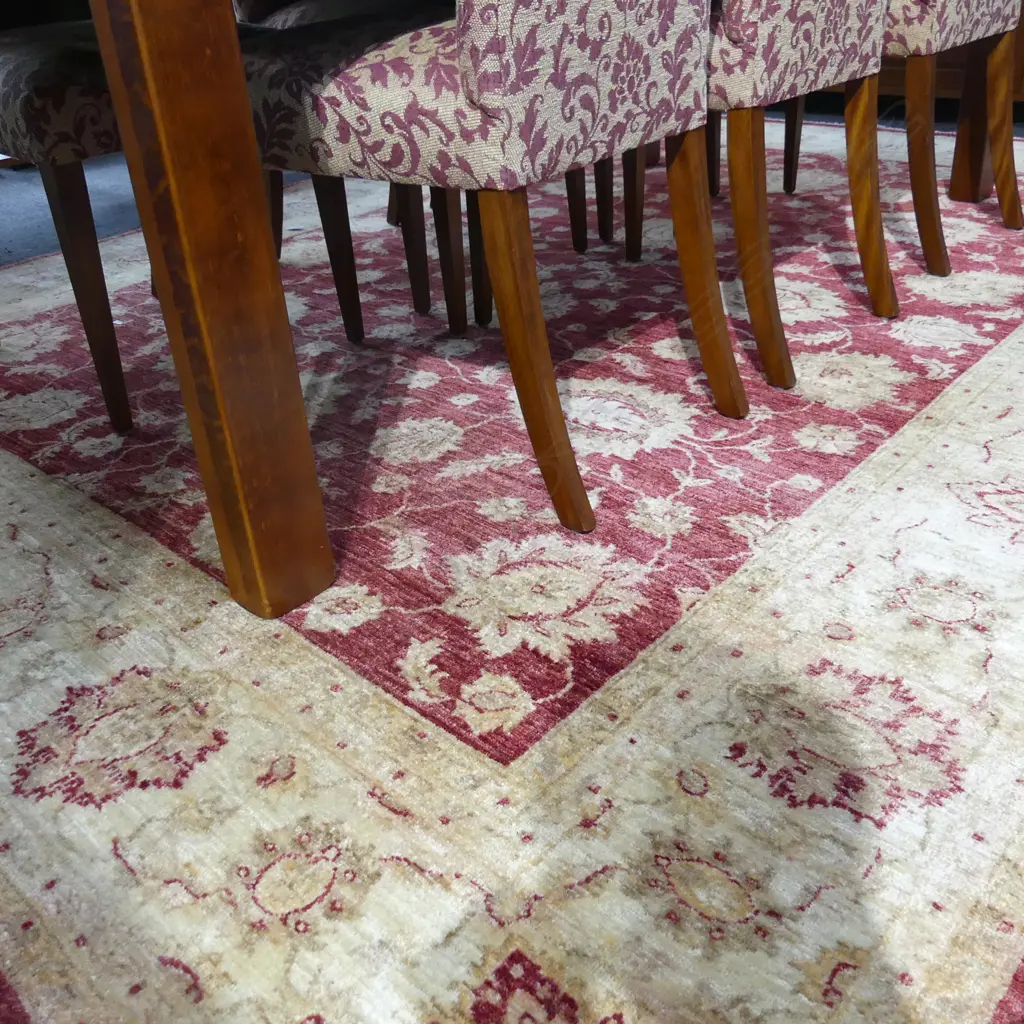 HAND KNOTTED WOOL PILE CHOBI RUG 3050x2410mm Image 1++