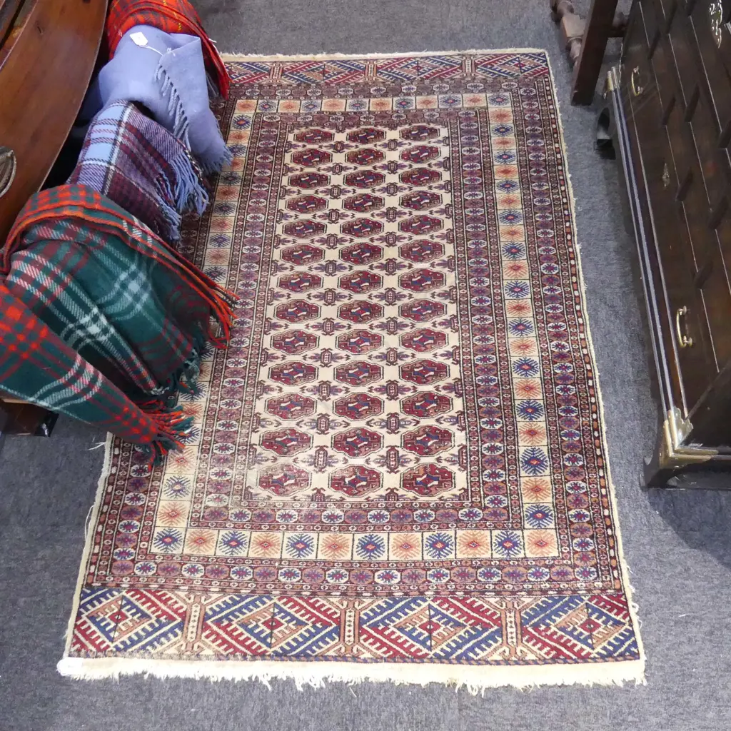 HAND KNOTTED WOOL PILE RUG 1500x950mm Image 1++