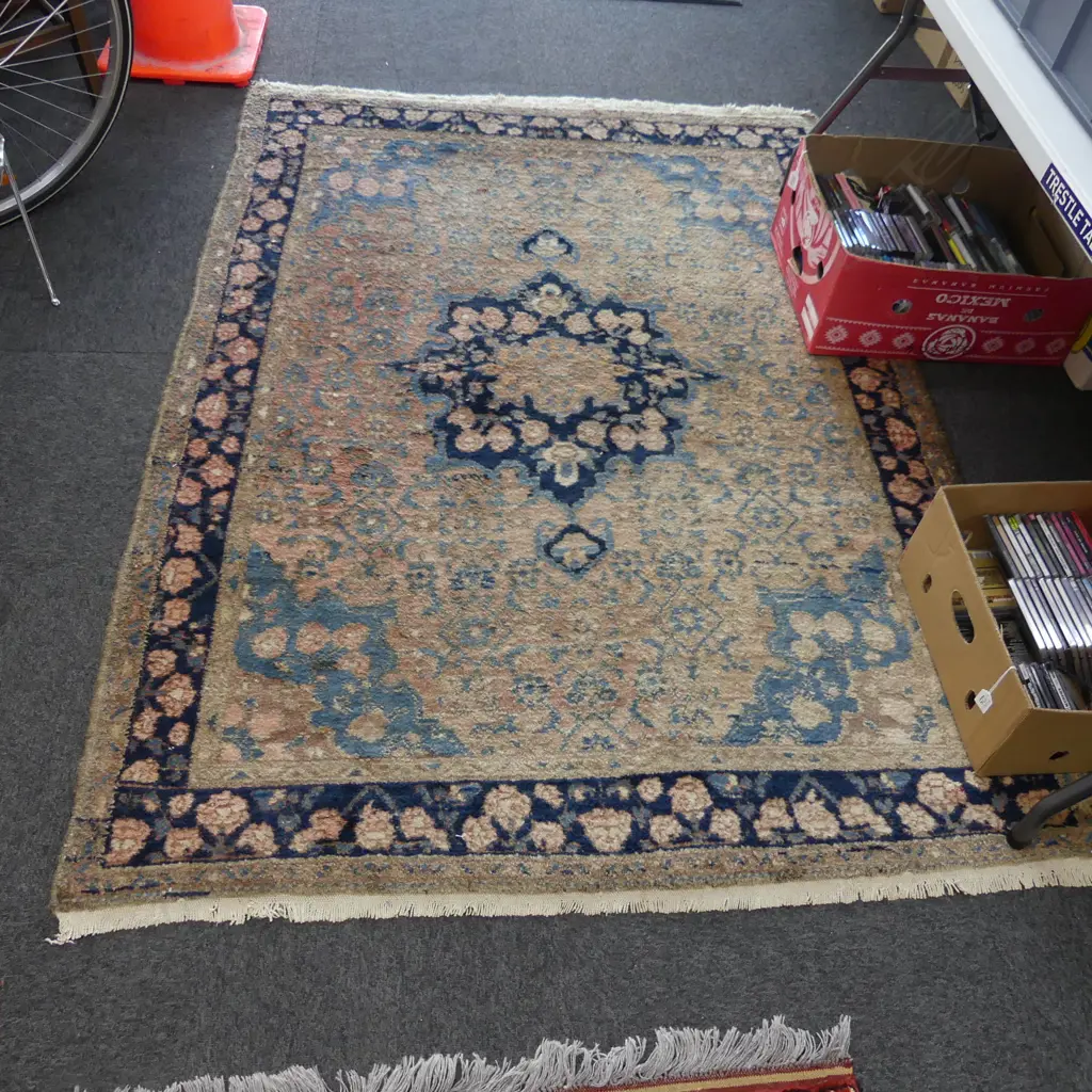 HAND KNOTTED WOOL PILE RUG 1900x1400mm Image 1++