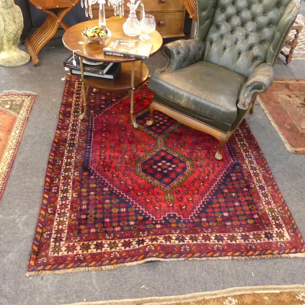 HAND KNOTTED ALL WOOL RUG 1900x1510mm Image 1++