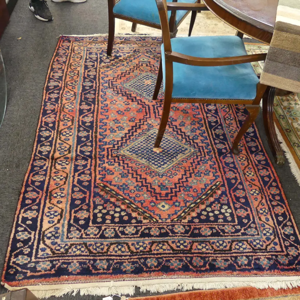 HAND KNOTTED WOOL PILE CARPET 1900x1300mm Image 1++
