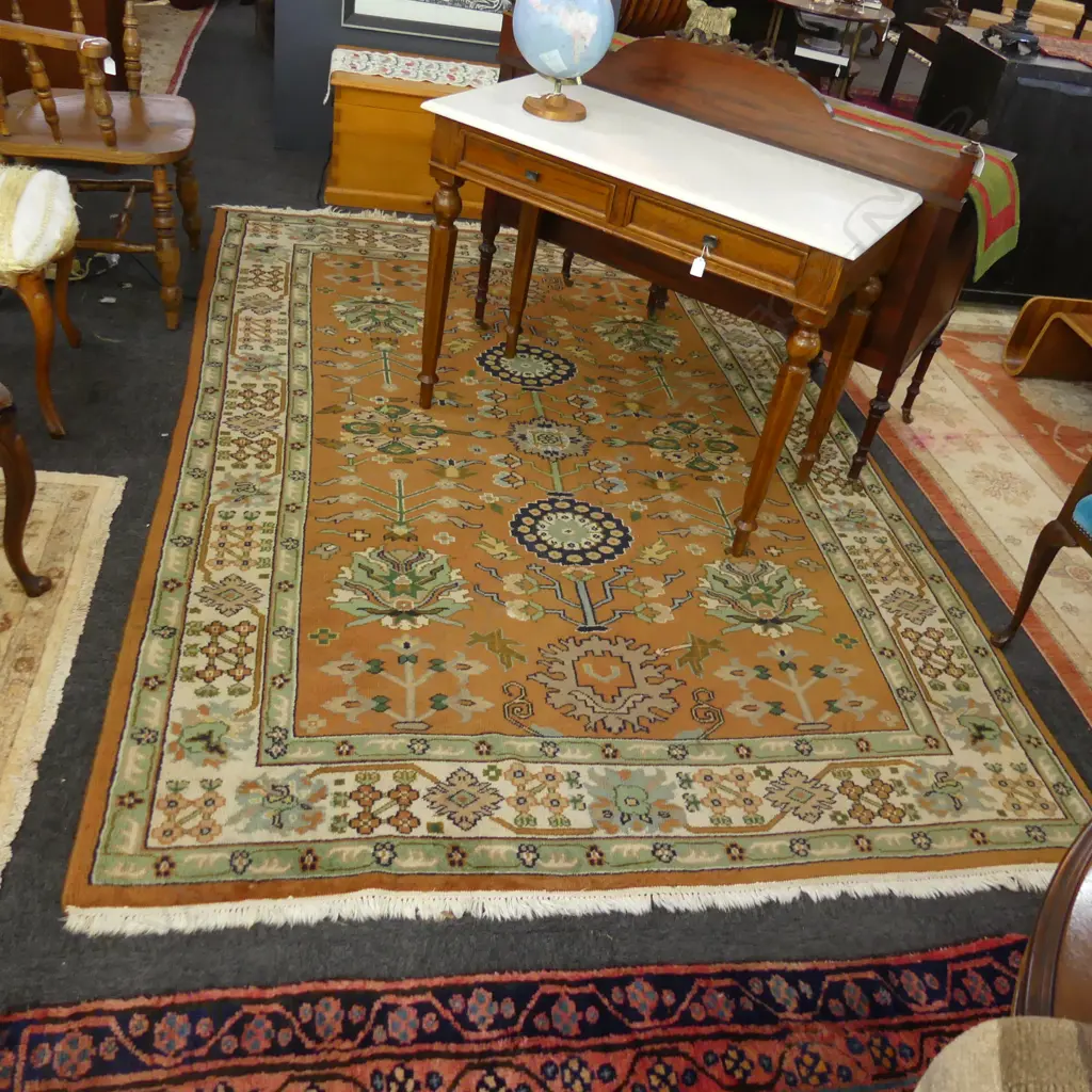 LGE HAND KNOTTED WOOL PILE RUG 2700x1750mm Image 1++